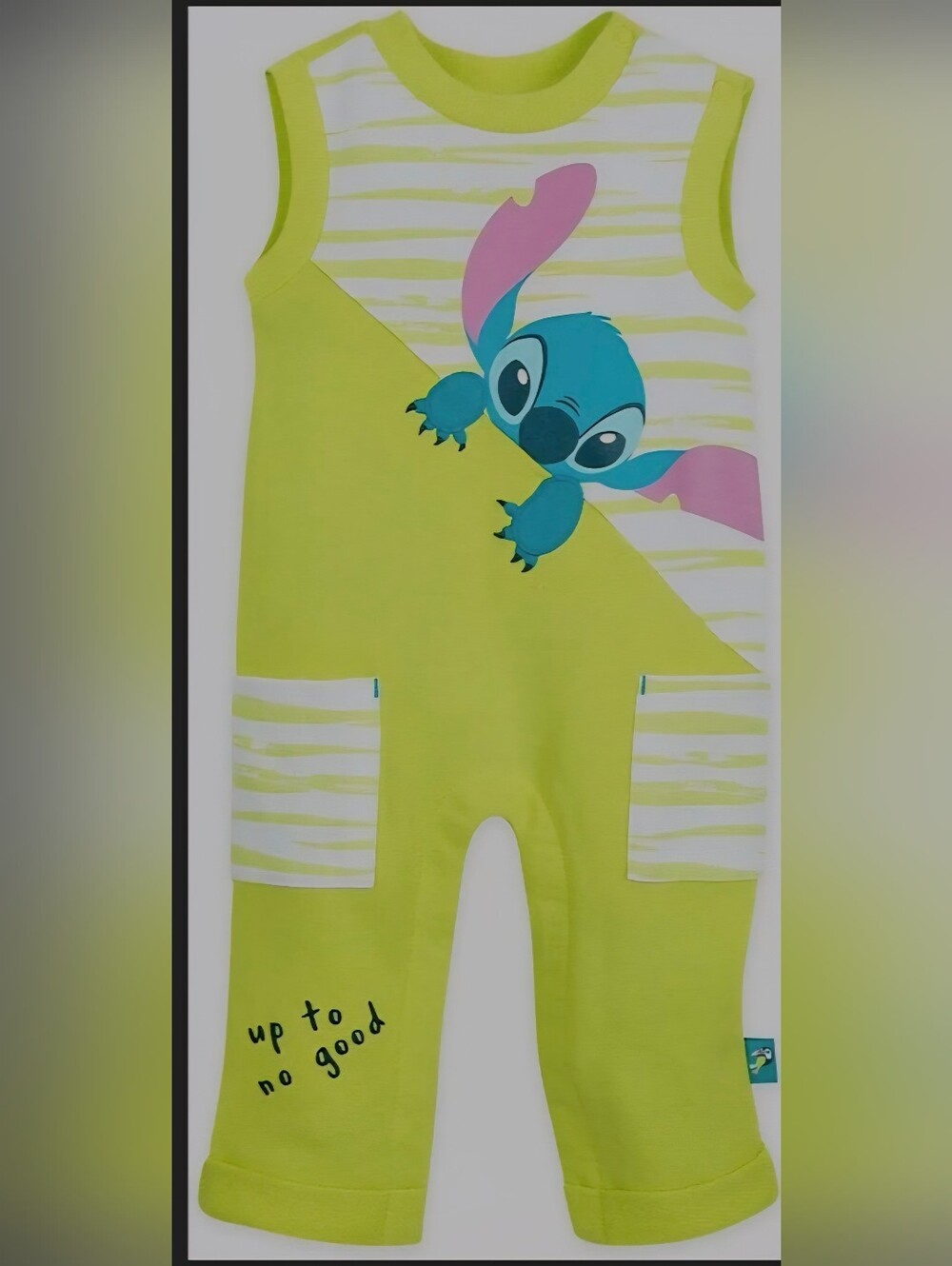 Disney Stitch Sleeveless Romper  Baby, Size 9 12 Months Great Condition